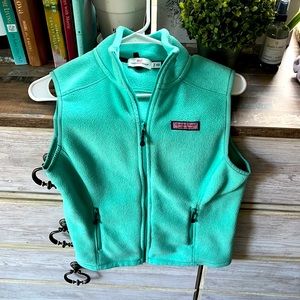 Vineyard Vines XXS fleece seafoam green vest!